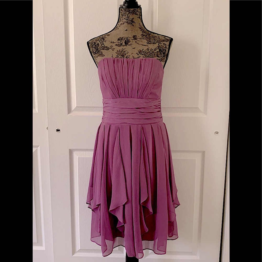 David’s Bridal short chiffon dress.  Size 6